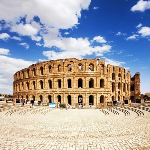 Amphitheatre of El Jem, El Jem. Tunesia- امفی ئئاتر الجم، الجم، تونس