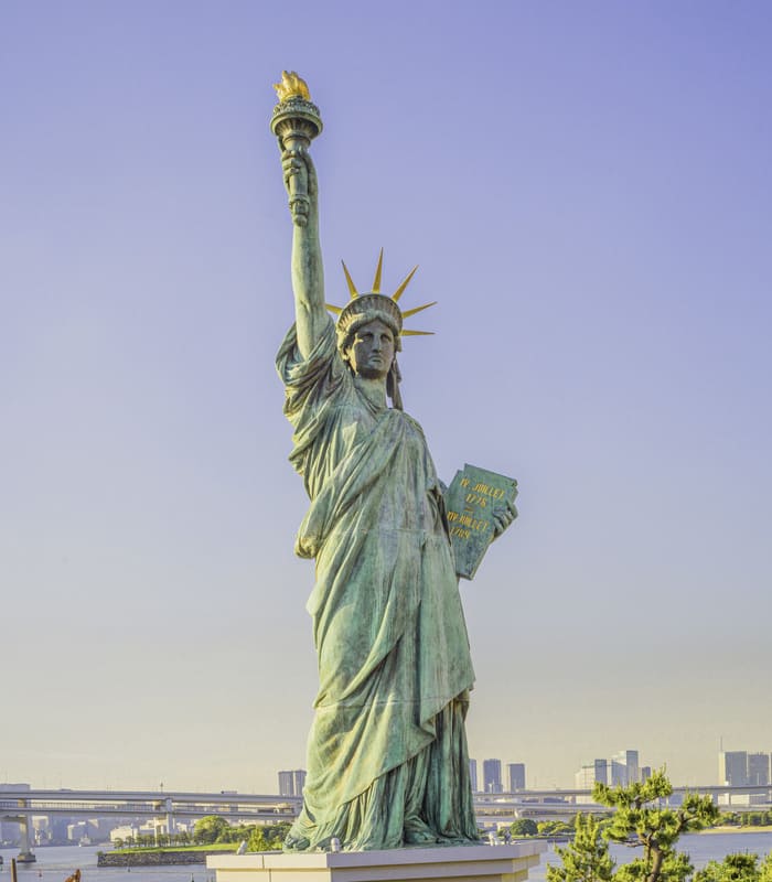 Odaiba Statue of Liberty, Tokyo, Japan- مجمسمه آزادی اودایبا، توکیو، ژاپن