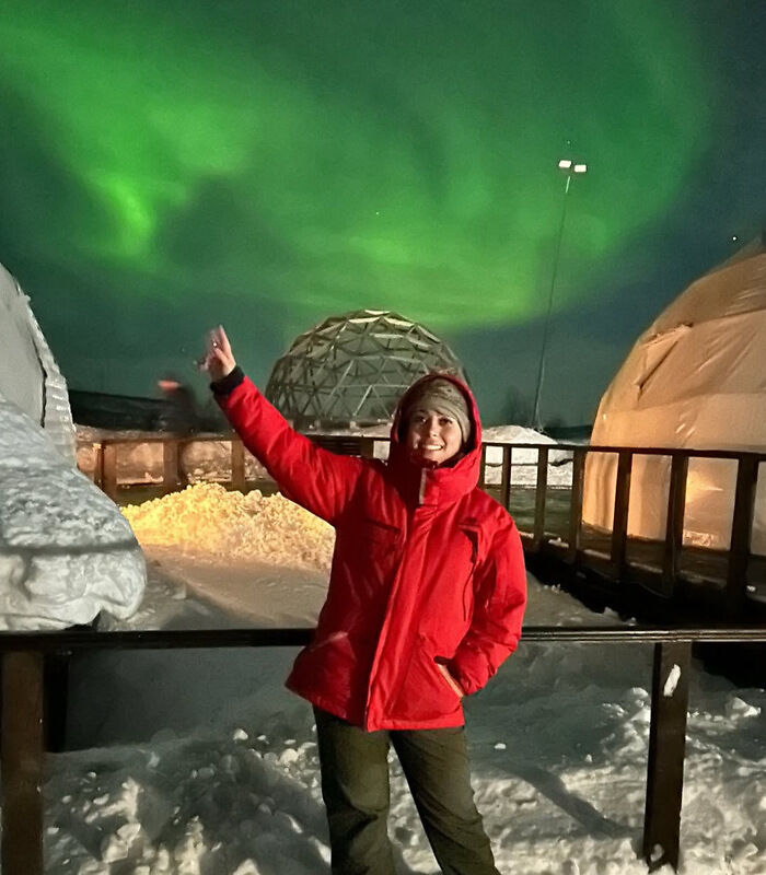 Aurora hunting in Aurora village