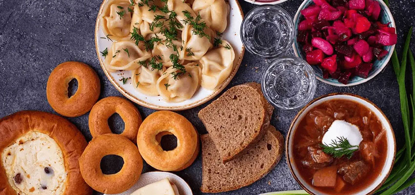 7 غذای سنتی روسیه